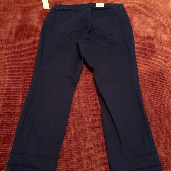 Navy-Blue Straight Leg Pants - Picture 6 of 13